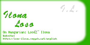 ilona loso business card